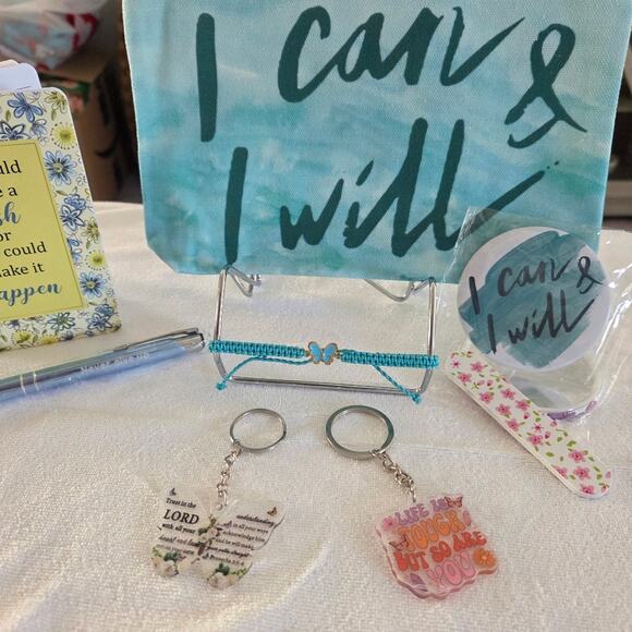 "I CAN & I WILL " Inspirational/Motivational Canvas Gift Set (Teal) - Picture 8 of 8